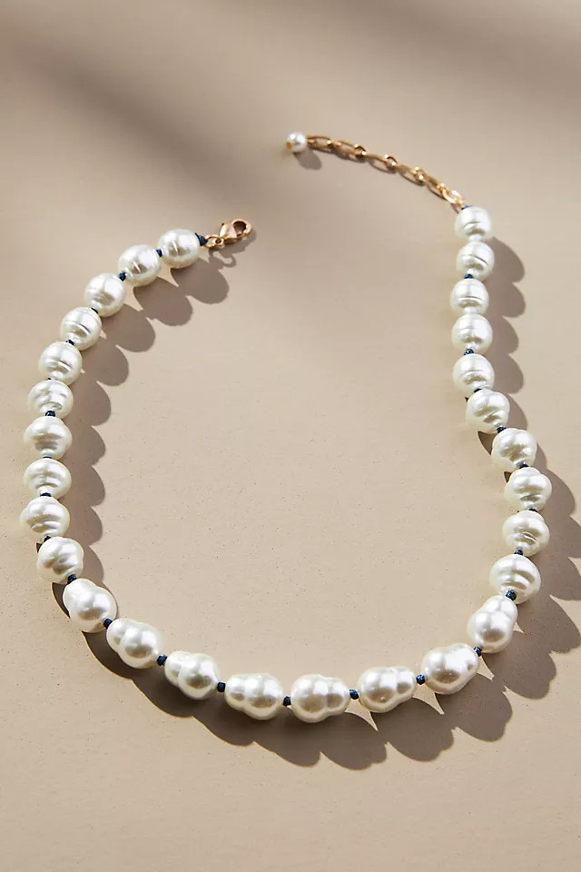 Lake Life Pearly Knot Necklace | Anthropologie (US)
