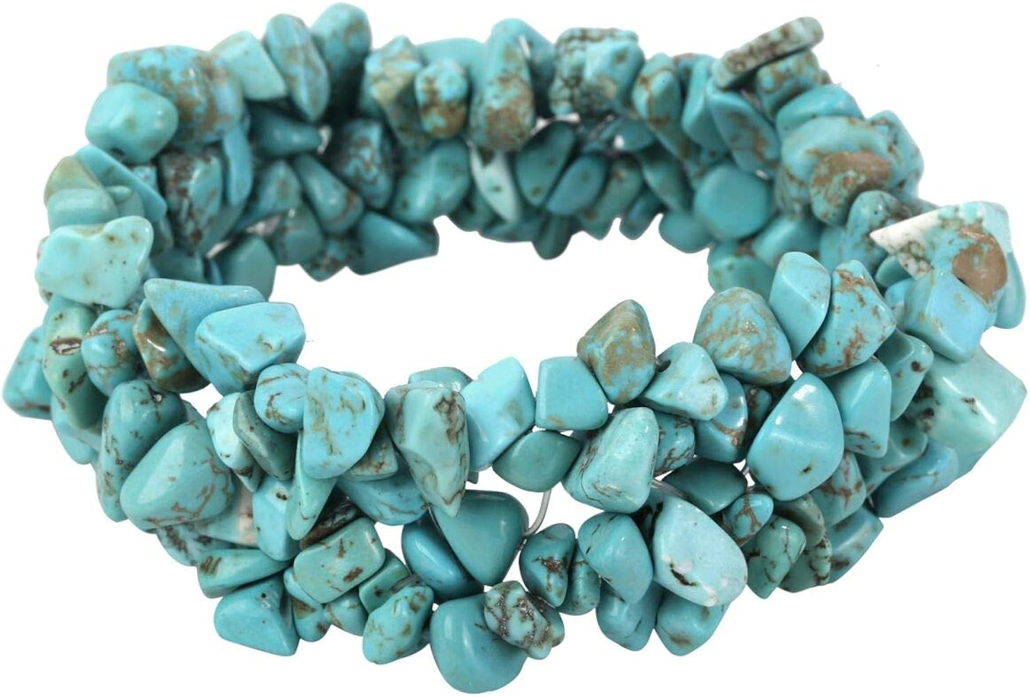 Gemstone Beaded Stretch Bracelet Fit Various Wrist Sizes, 5 Layers Birthstone Chakra Bracelet for... | Amazon (US)