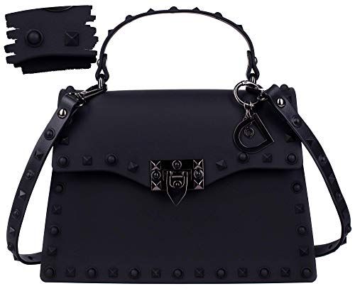 DASTI Brand Female Studded Crossbody Jelly Purse for Women Medium Black | Walmart (US)