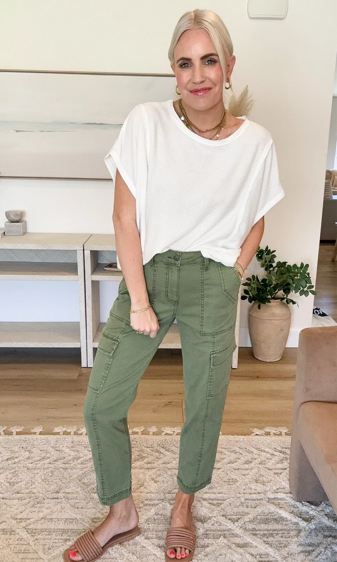 Time and Tru Women's Cargo Pants curated on LTK