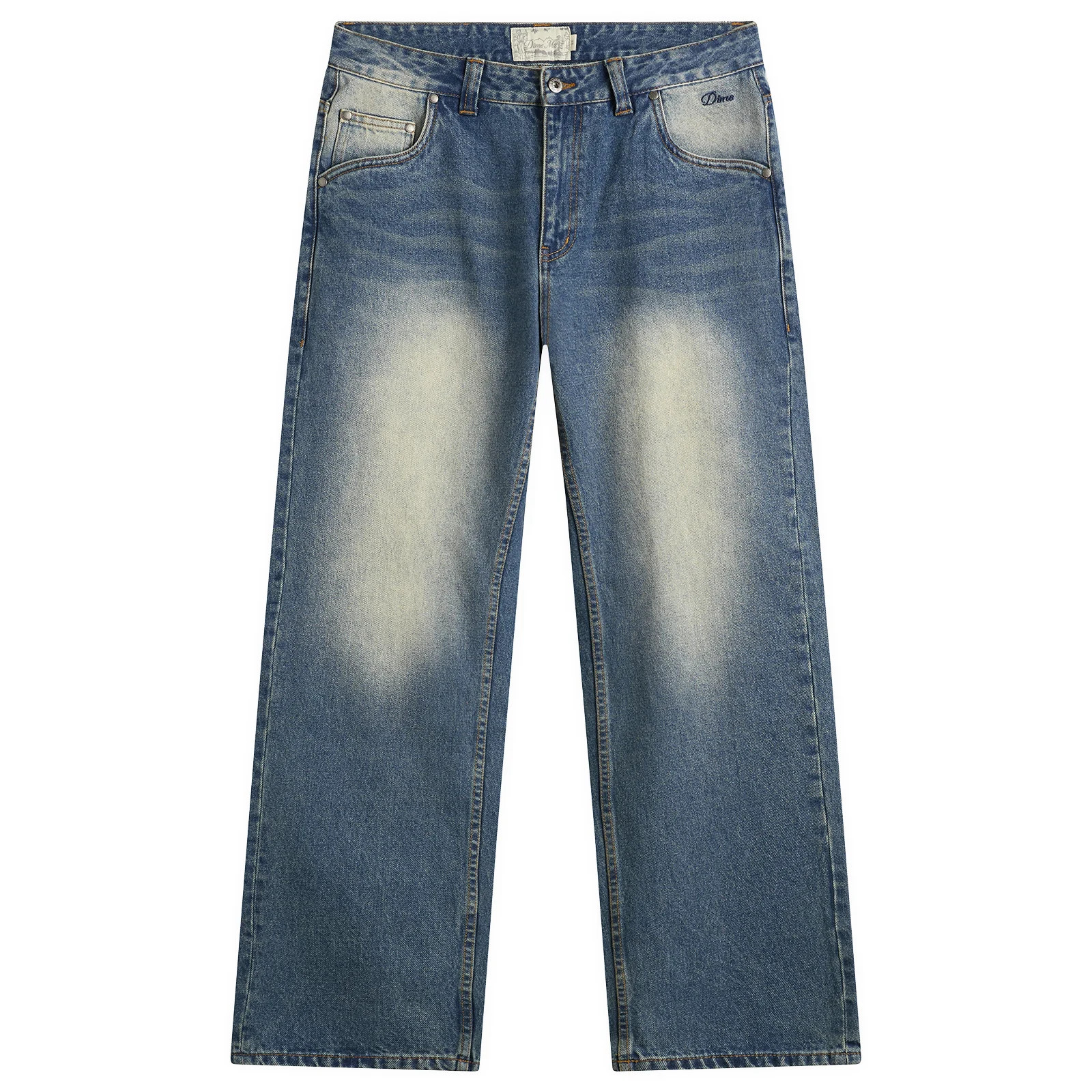 Dime Men's Relaxed Denim Jeans in Sandblasted Indigo, Size 30 | END. Clothing
