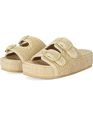 Raffia Sandals for Women Platform Slide Sandals Espadrille Adjustable Double Buckle Summer Comfor... | Amazon (US)