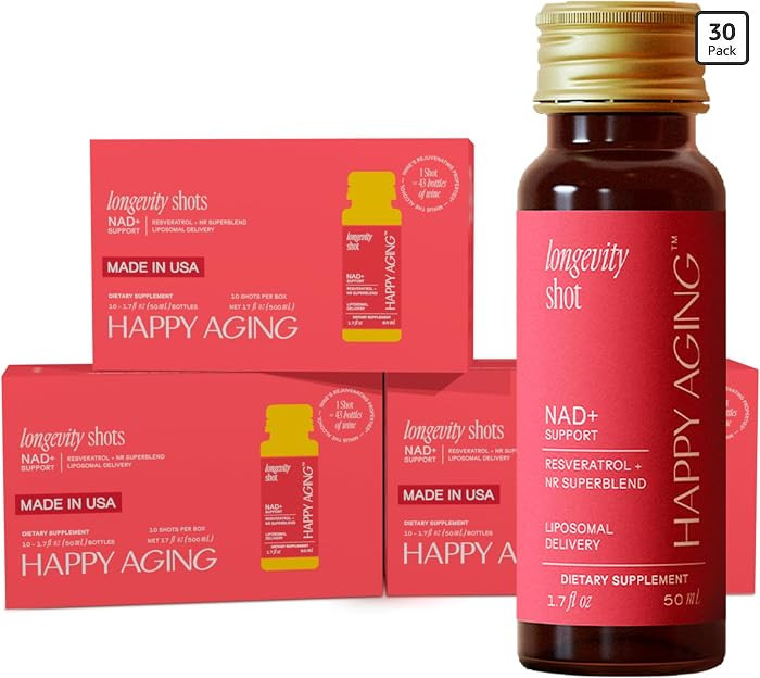 Liquid NAD+ Resveratrol Supplement, NMN Alternative, Liposomal Nicotinamide Riboside & Antioxidan... | Amazon (US)