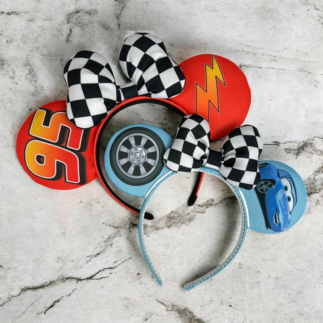 Lightning Mcqueen & Sally Cars Themed Inspired Mouse Ears | Mickey Ears | Custom Mouse Ears | Han... | Etsy (US)