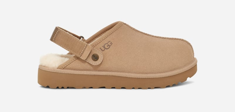 UGG® Women's Lanah Clog Suede Slippers in Sand, Size 9 | UGG (US)