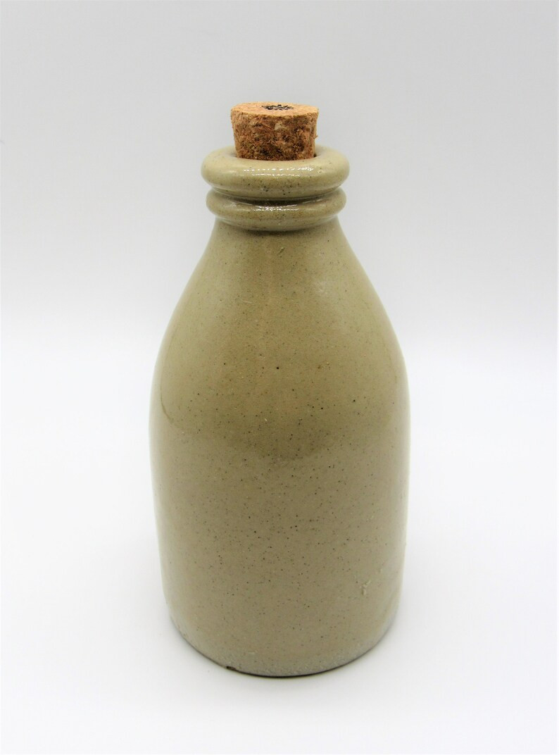 Antique Glazed Cream Stoneware Ink Bottle with non-vintage cork - fab rustic cottage decor! | Etsy (US)