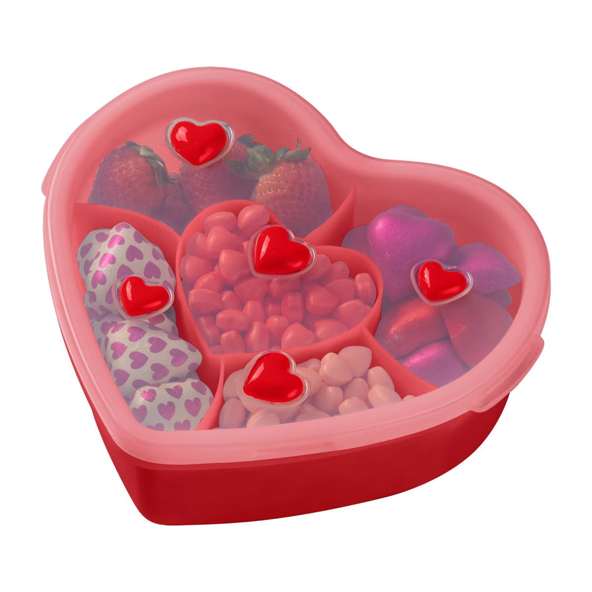 Cook With Color Heart Icons Personal Sized Snack Box Food Storage Container Red | Target