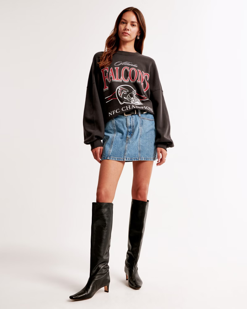 Atlanta Falcons Graphic Oversized Sunday Crew | Abercrombie & Fitch (US)