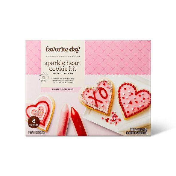 Valentine&#39;s Day Sparkle Cookie Kit - 13.41oz - Favorite Day&#8482; | Target