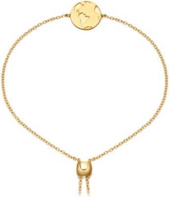 Mini earth kula 18ct gold plated sterling silver bracelet | Selfridges