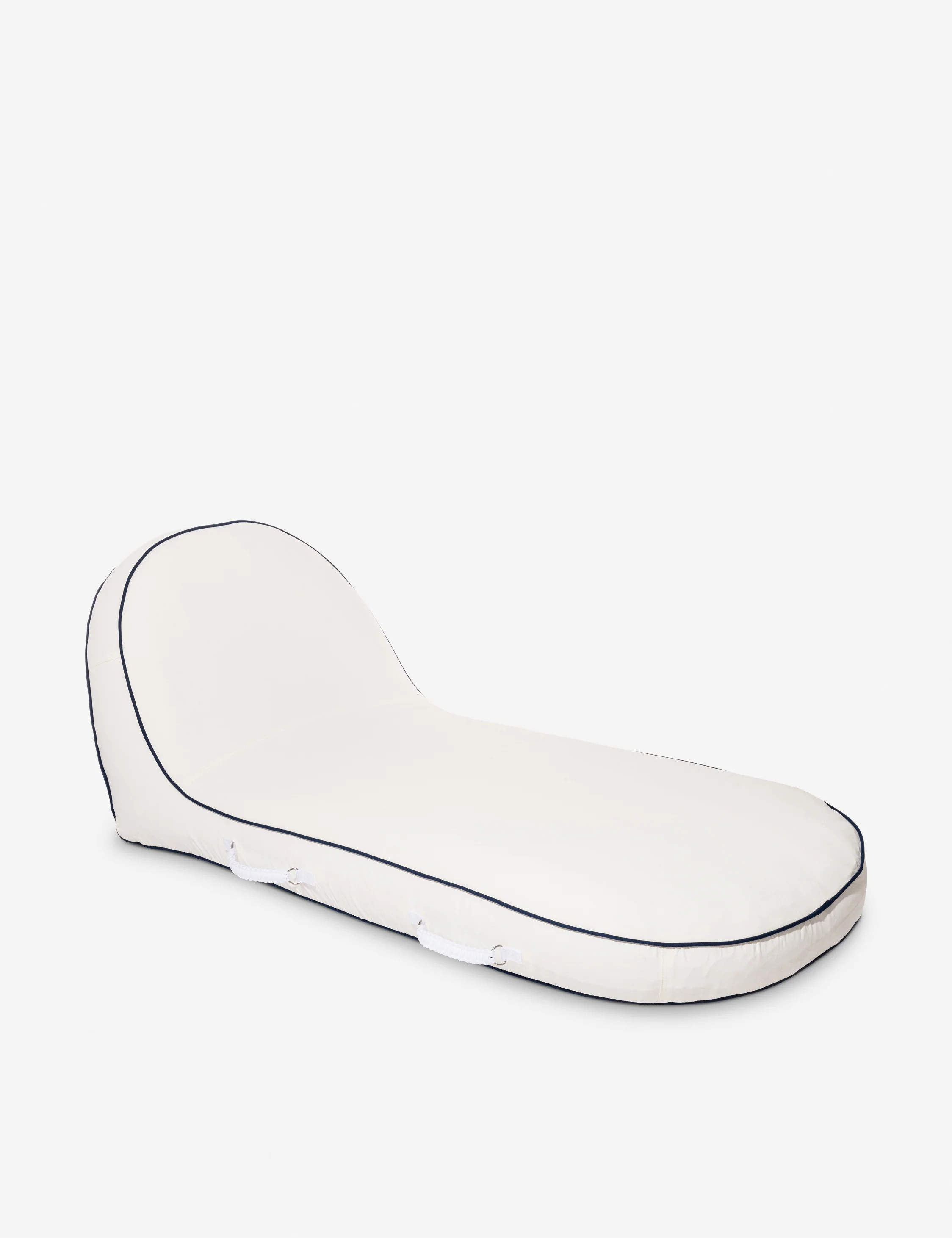 Pool Lounger by Business & Pleasure Co., Rivie White | Lulu and Georgia 
