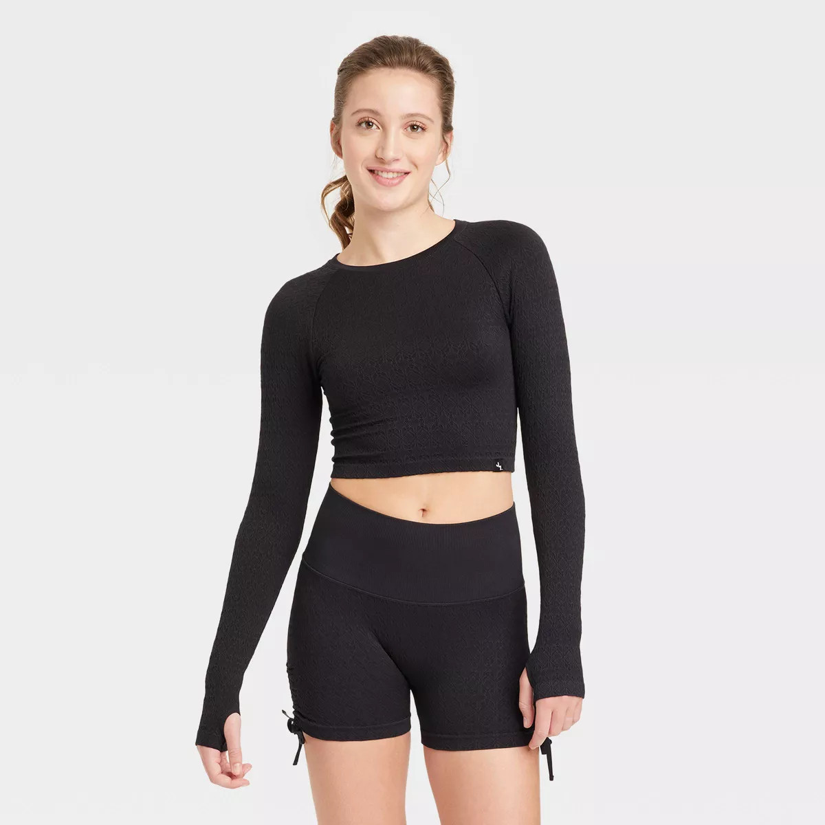 Women's Seamless Crop Long Sleeve Top - JoyLab™ | Target