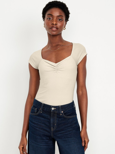 Double-Layer Cinched Bodysuit | Old Navy (US)