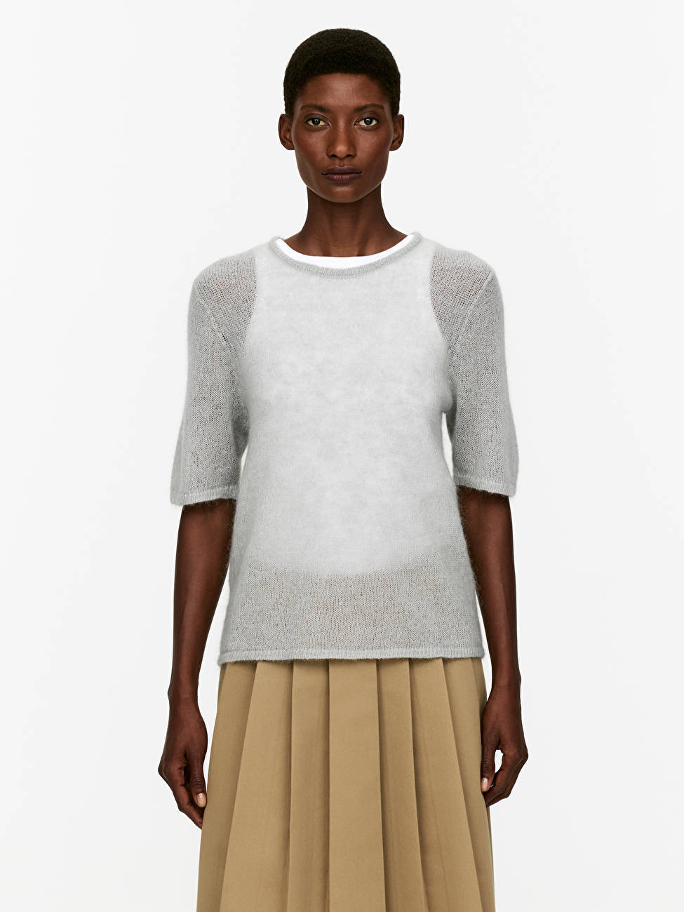 Oberteil aus Woll-Mohair-Mischung | ARKET (EU)