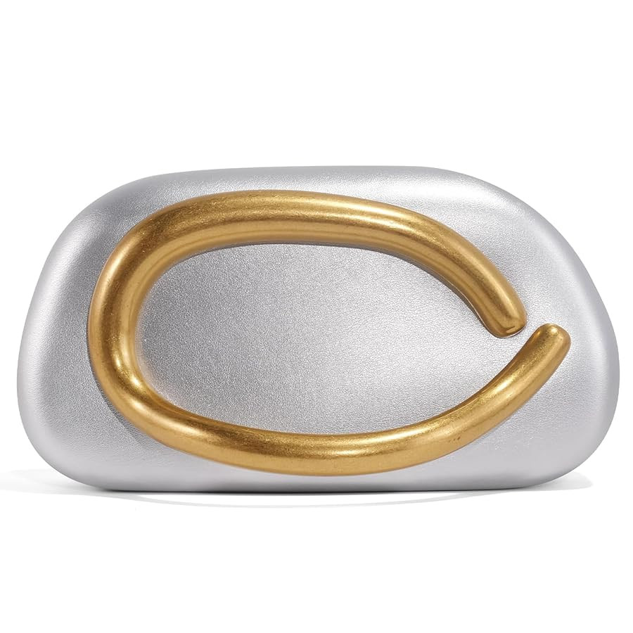 Clutch Purses for Women Formal, PU Leather/Marble Acrylic Evening Bags with Chain, Trendy Metal H... | Amazon (US)