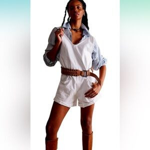 Free People High Roller Shortall - Optic White (XS) | Poshmark