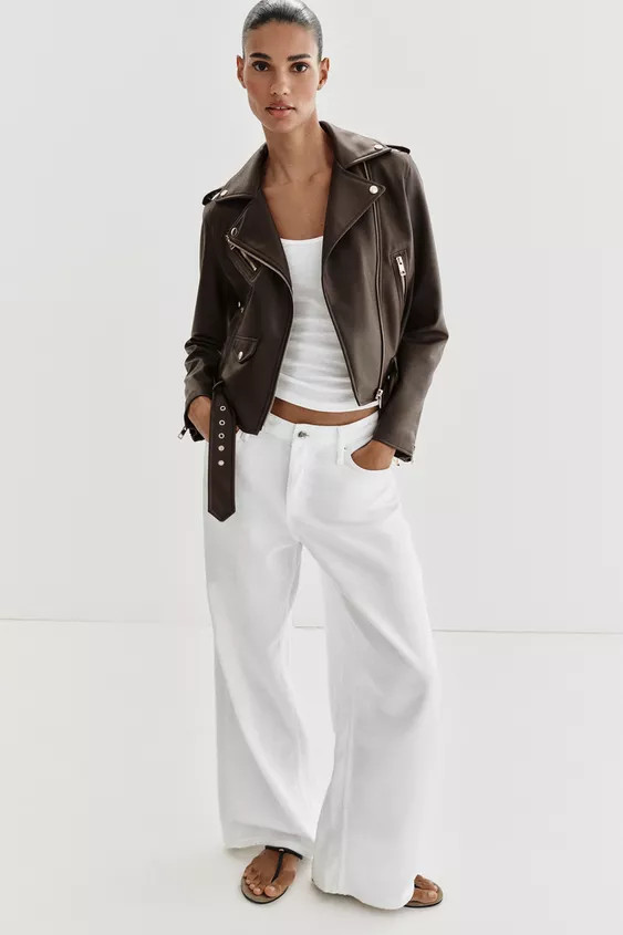 FAUX LEATHER BIKER JACKET | Zara US