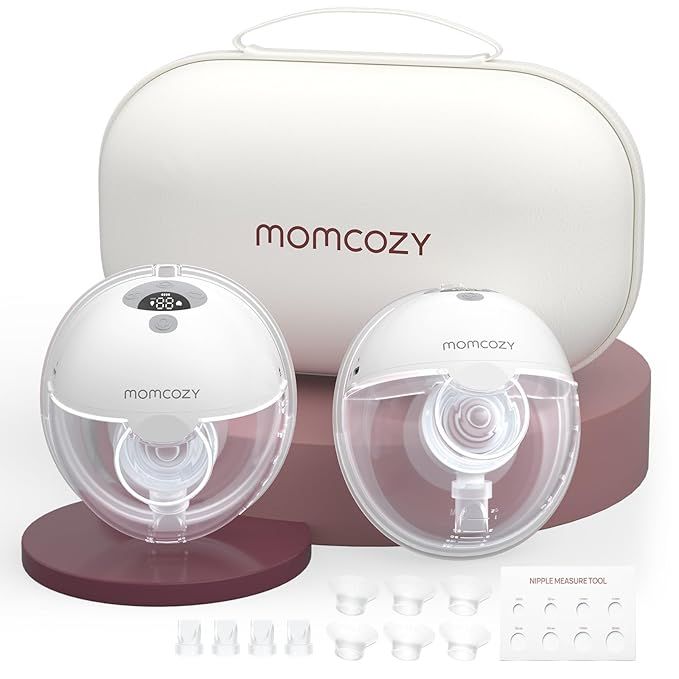 Momcozy Breast Pump Hands Free M5, Wearable Breast Pump of Baby Mouth Double-Sealed Flange with 3... | Amazon (US)