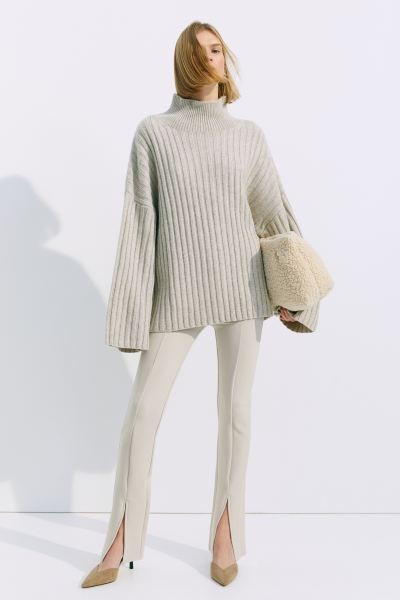 Rib-knit Wool Sweater | H&M (US + CA)