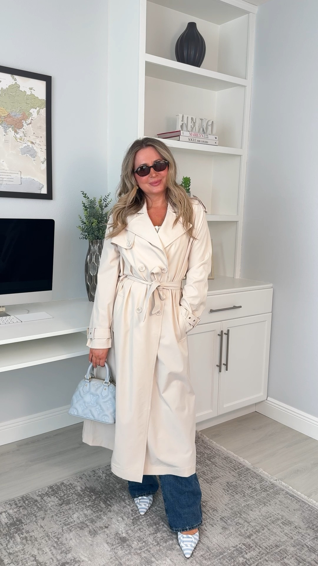 Such a cool coat from @Guess 
I’m 5’6
Wearing small! 

#coat #trenchcoat #denim #jeans #summer

#LTKgrwm #LTKootd #LTKmomlife