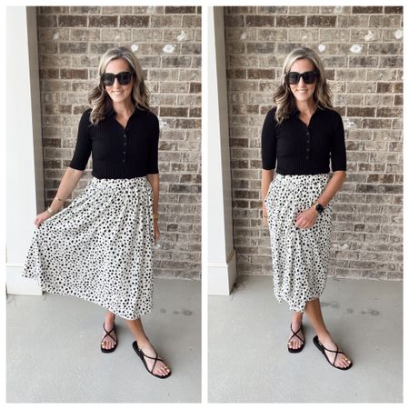 Amazon printed skirt//size small - I linked up several top options 🖤

#LTKover40 #LTKworkwear #LTKstyletip