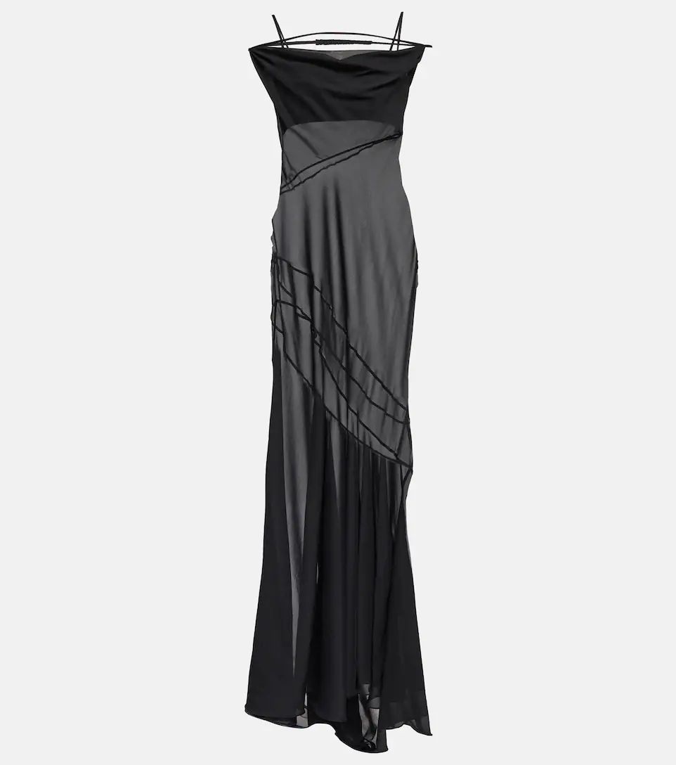 La Robe Draggiu draped maxi dress | Mytheresa (UK)
