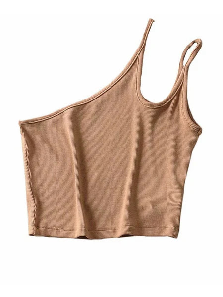 'Elva' Thin One Shoulder Cami Top (4 Colors) | Goodnight Macaroon