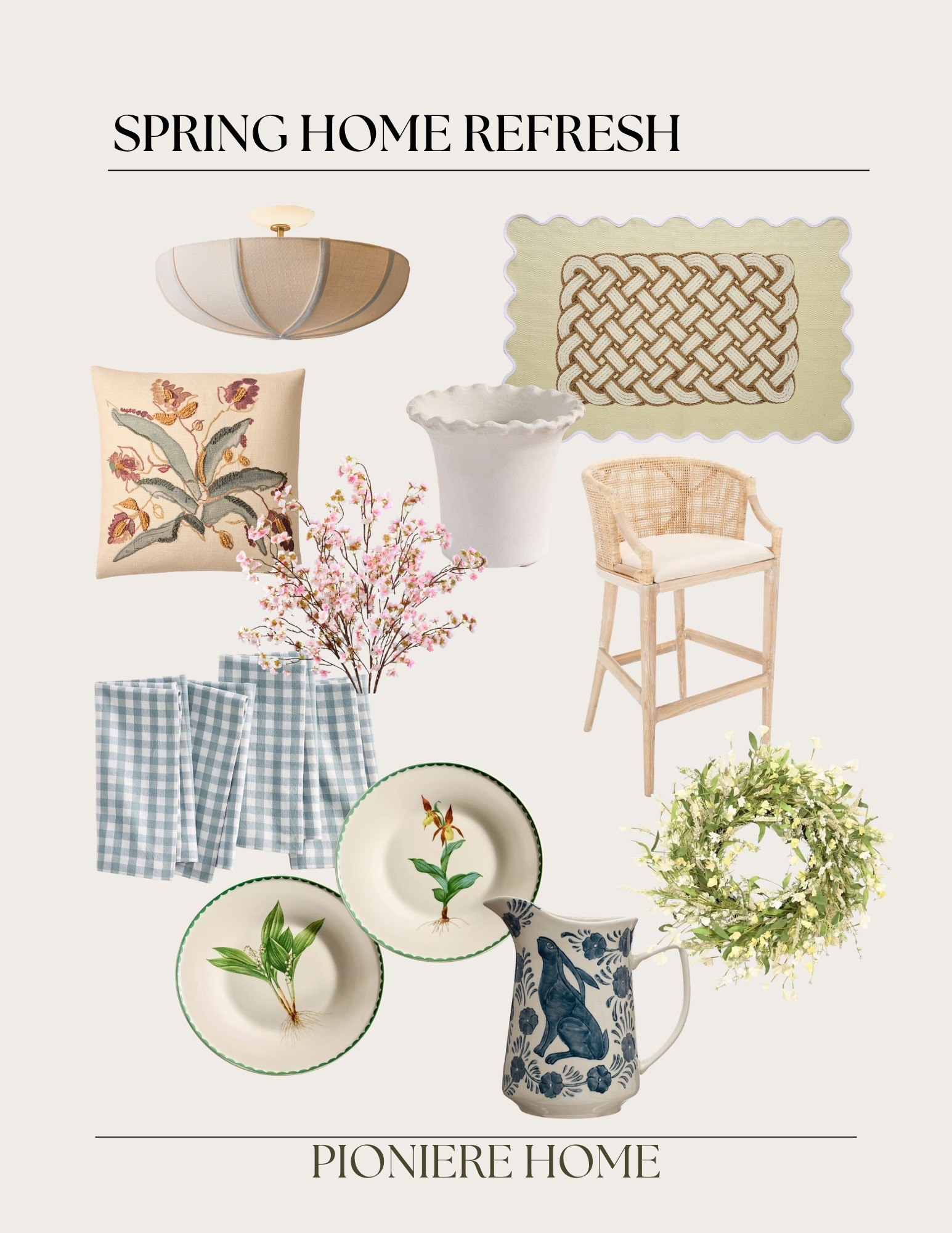 Spring home refresh. Spring decor, spring dinnerware, faux flower stems, spring wreath, Easter decor, light and bright finds for spring, neutral home

#LTKSaleAlert #LTKSeasonal #LTKHome