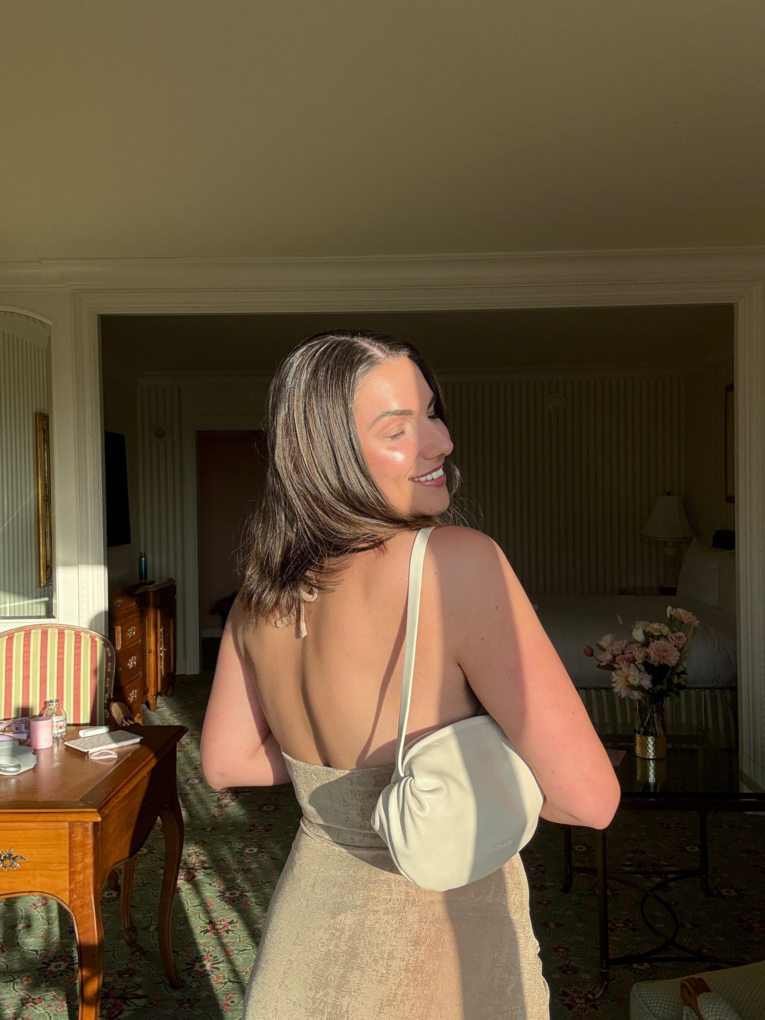 golden hour glow ☀️

ootn, golden dress, golden theme attire, golden attire 

#LTKMidsize #LTKTravel