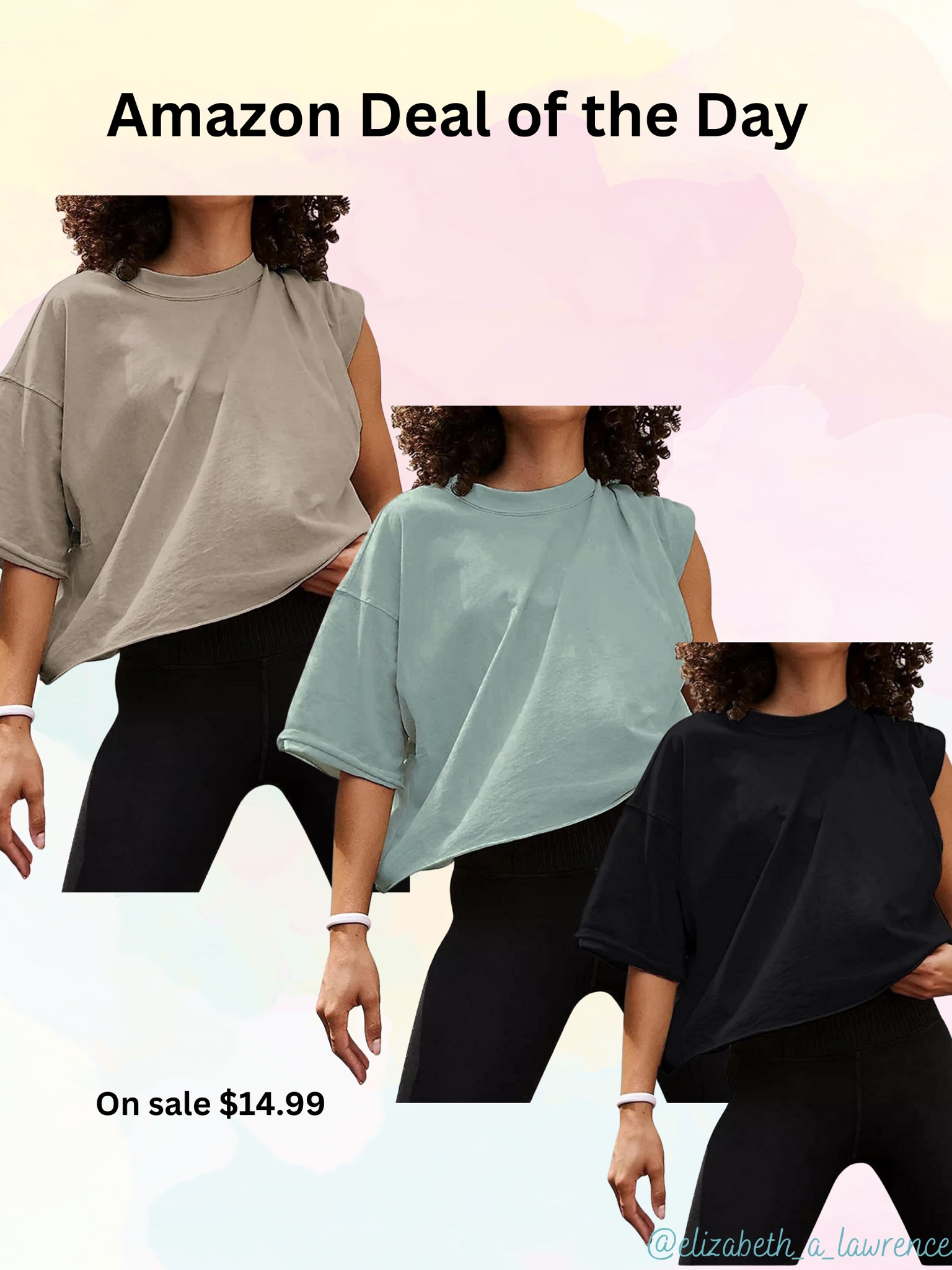 Amazon Deal Of the Day cropped oversized T

#LTKSeasonal #LTKActive #LTKSaleAlert