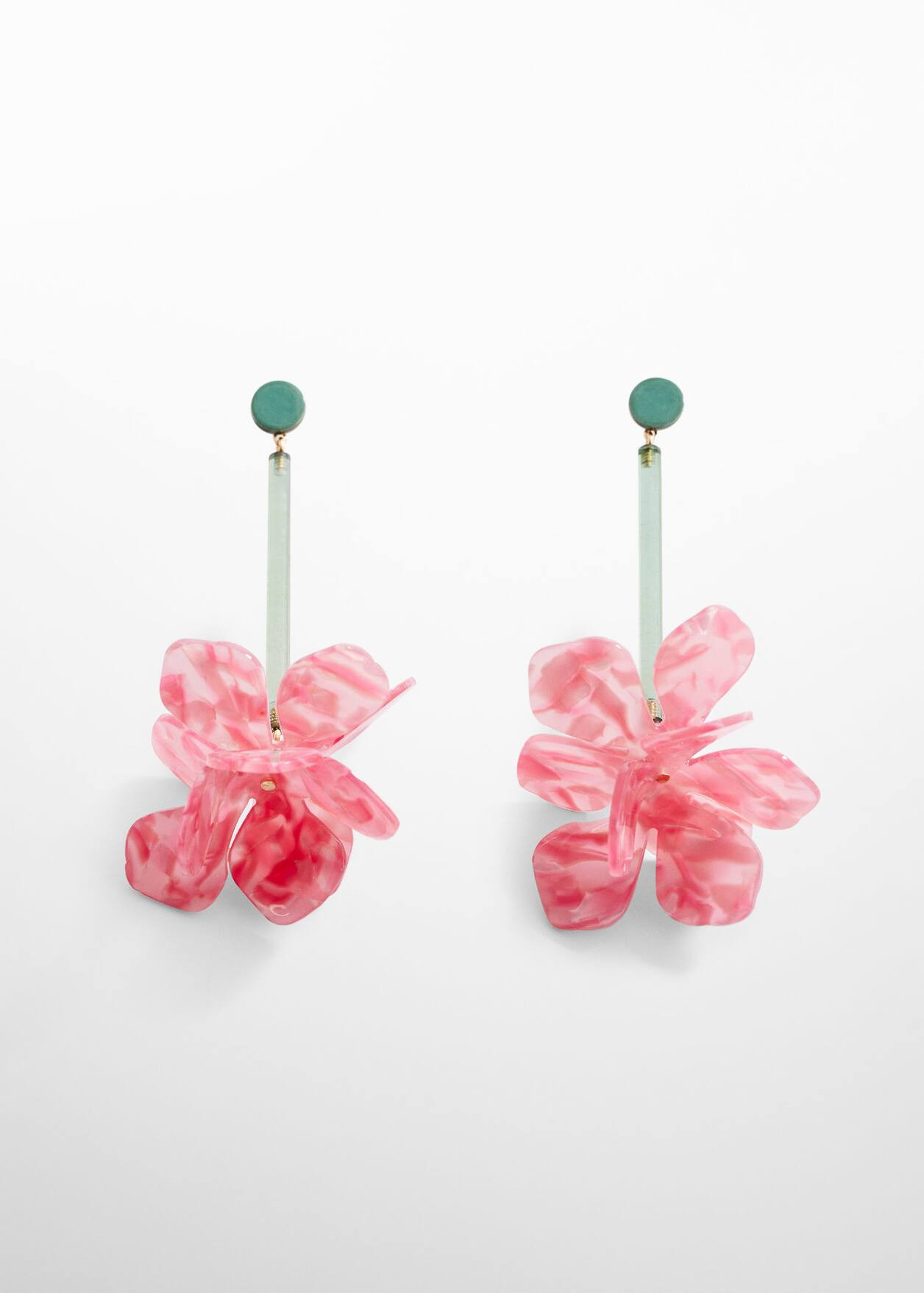 Flower pendant earrings | MANGO (US)