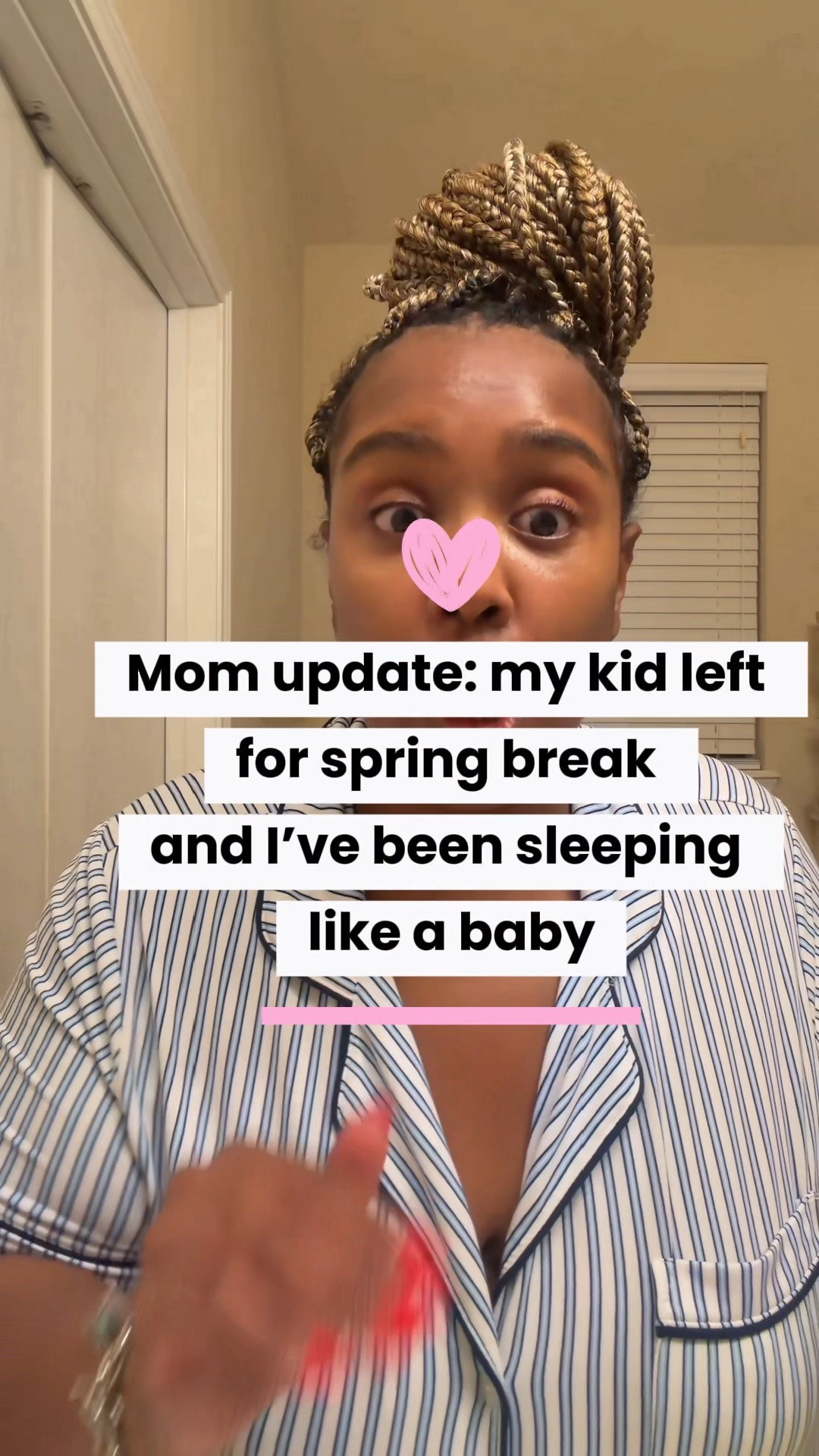 Story time 😂

My kid is gone for spring break and I swear I’ve slept more this week than I have in the last year.

Turns out uninterrupted sleep will really reset your whole mood.

Sharing my nighttime skincare routine and the comfy PJs I’ve been wearing during my little mom reset week. Everything is linked here.