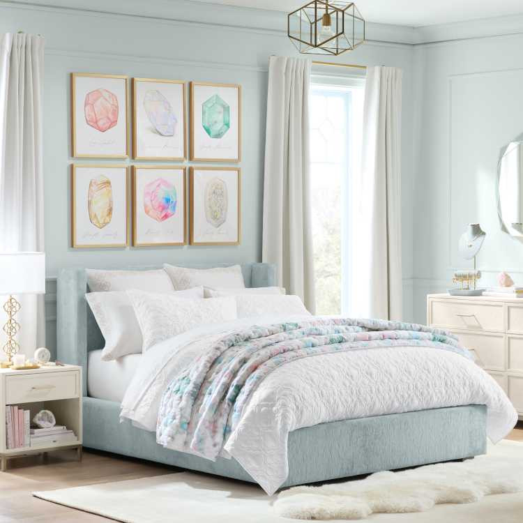 Kendra Scott Round Storage Ottoman | Pottery Barn Teen