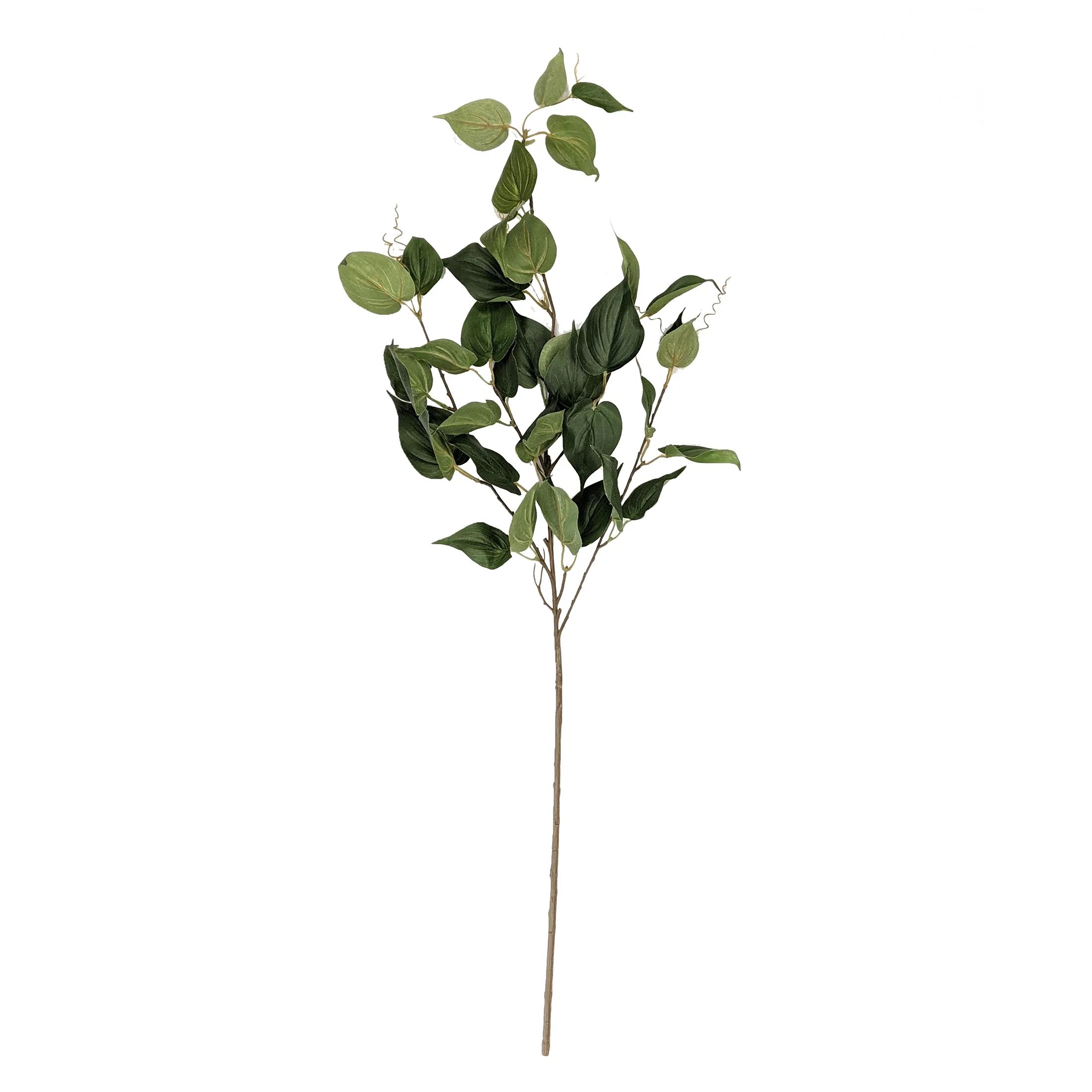 Mainstays 39" Tall Artificial Evergreen Pothos Stem with Green Leaves | Walmart (US)
