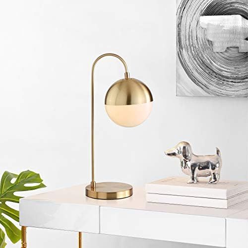 Safavieh Lighting Collection Cappi Brass Gold Orb 21-inch Bedroom Living Room Home Office Desk Do... | Amazon (US)