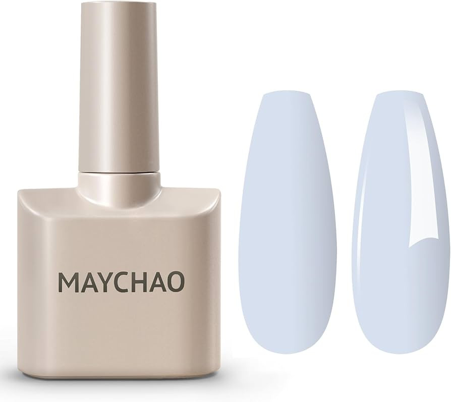 MAYCHAO 15ML Blue Gel Nail Polish 1Pc Baby Blue Gel Polish Soak Off UV LED Nail Polish Nail Art S... | Amazon (US)