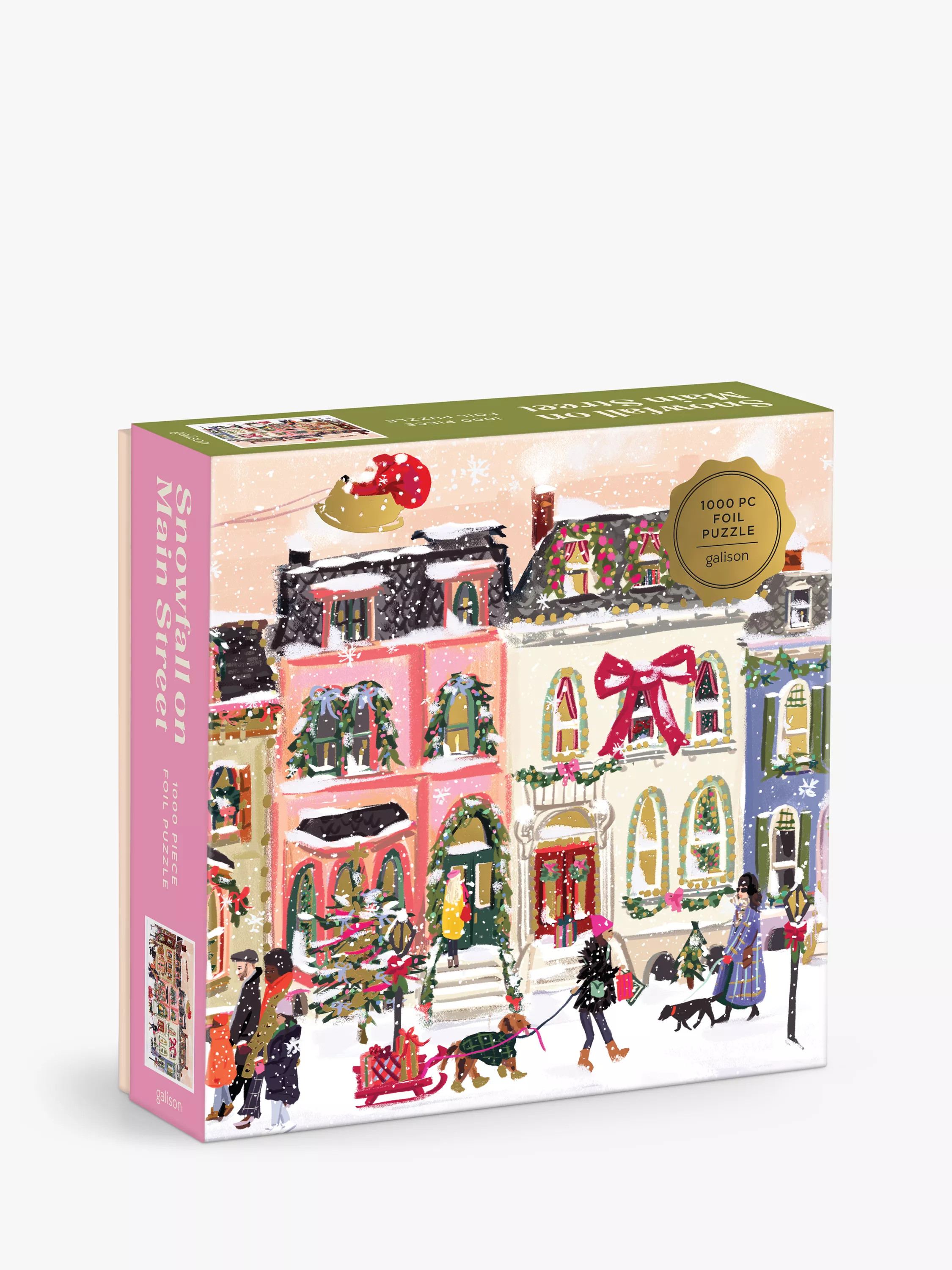 Galison Snowfall on Main Street Jigsaw Puzzle, 1000 Pieces | John Lewis (UK)