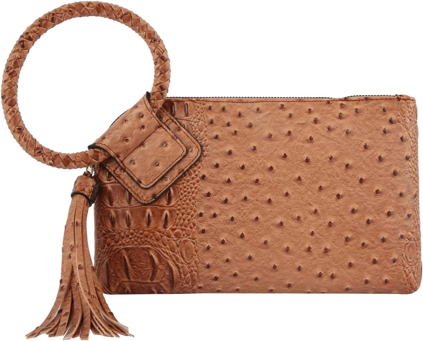 Womens Clutch Purse Wristlet Wallet Evening w/Hand Strap Casual Formal Vegan Leather - Metro Muse | Amazon (US)