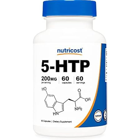 Nutricost 5-HTP 100mg, 240 Capsules (5-Hydroxytryptophan) - Vegetarian Capsules, Gluten Free, Non-GM | Amazon (US)