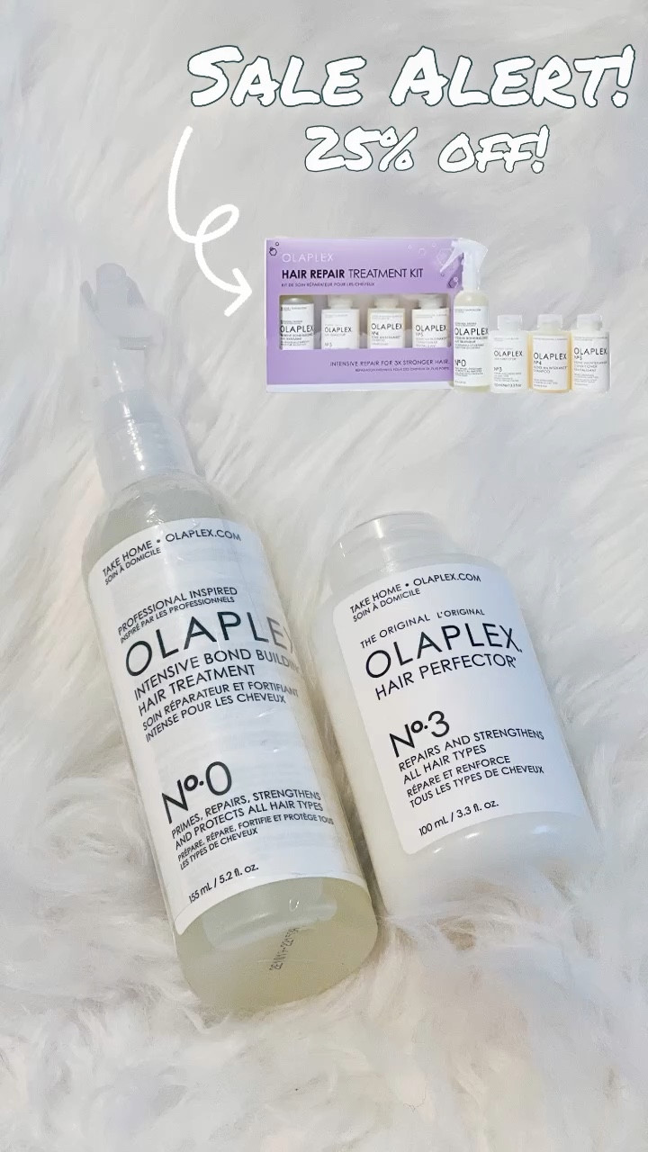 Hurry! Olaplex kit is 25% off! Sale price reflected on website. 


Haircare
Leave-in treatment
Shampoo
Conditioner
Split ends
Color treated hair
Blonde hair
Hair treatment

#LTKFind

#LTKsalealert #LTKbeauty #LTKunder50