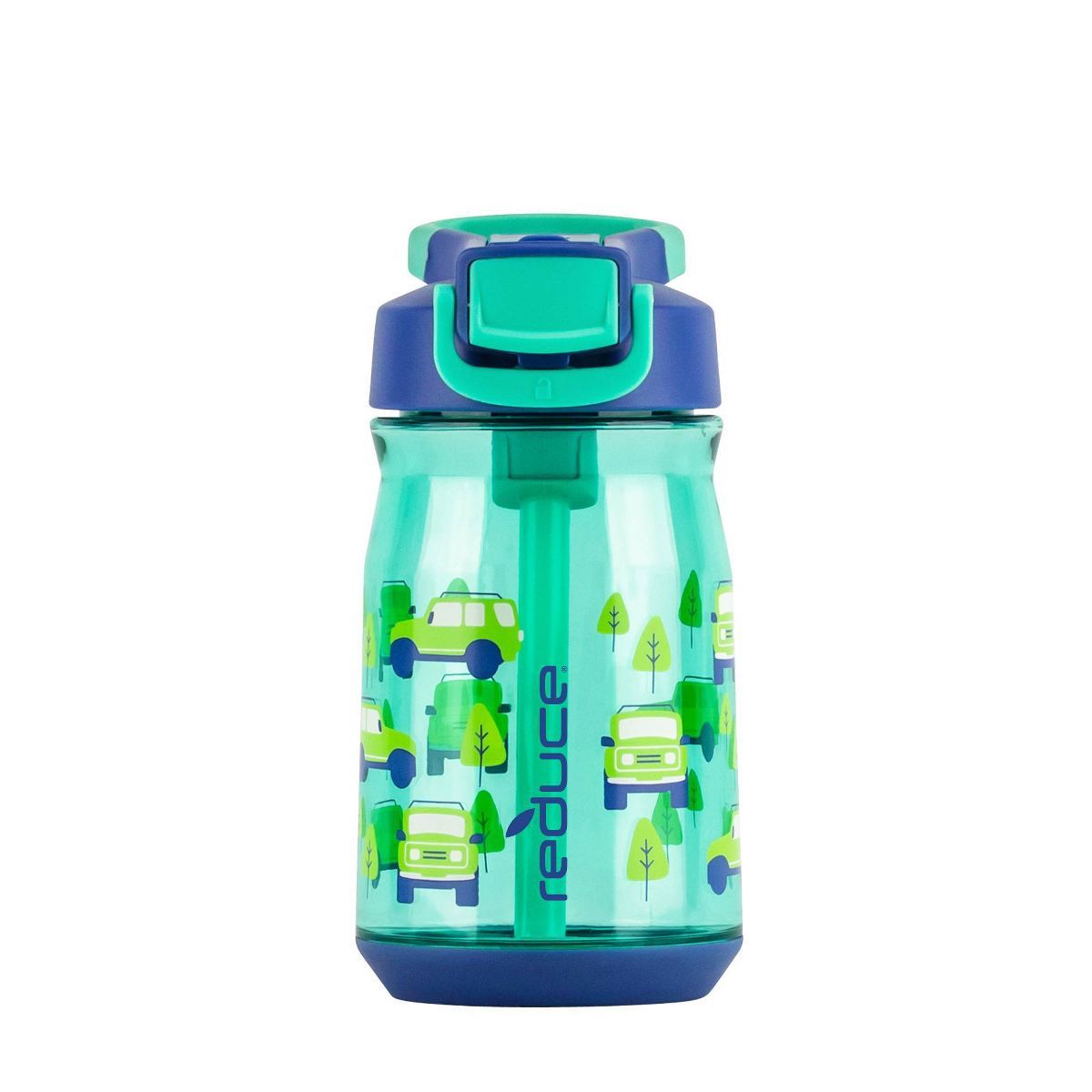 Reduce 14oz Plastic Adventure Rolls Hydrate Tritan Kids Water Bottle with Straw Lid | Target