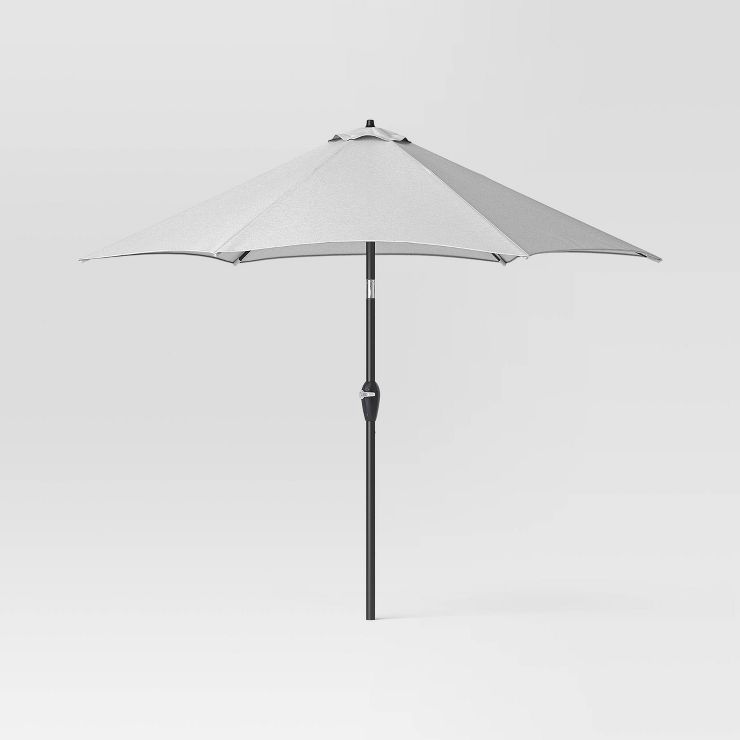 9'x9' Outdoor Patio Umbrella - Black Pole - Threshold™ | Target