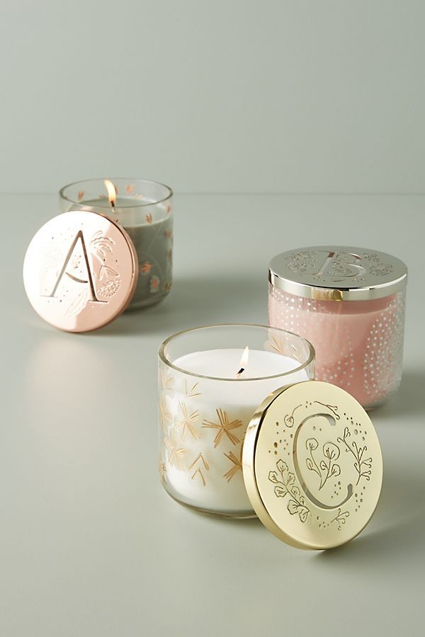 Lumi Monogram Candle | Anthropologie (US)