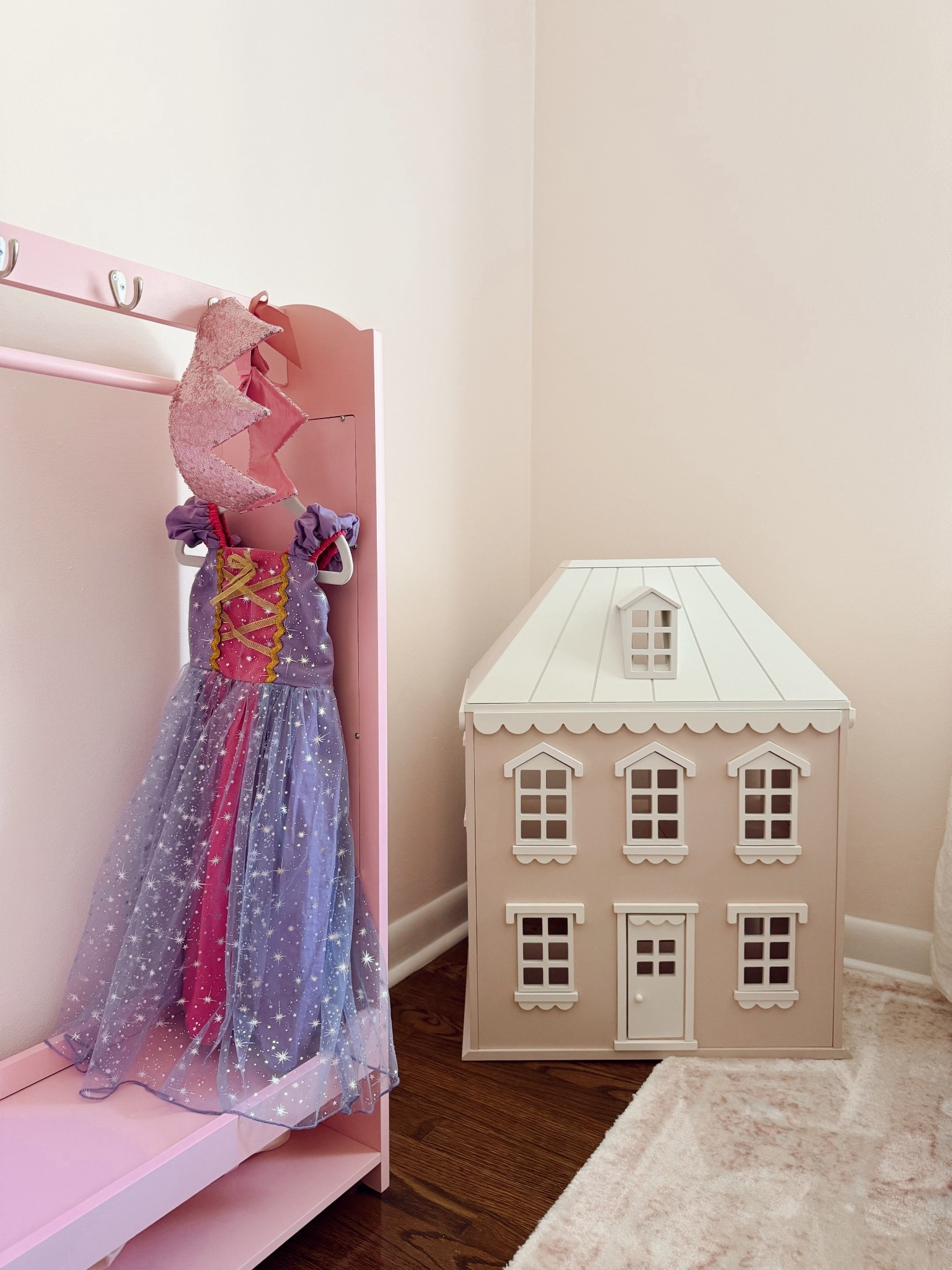 My favorite corner of my 2-year-old’s new room: doll house and dress ups #potterybarnkids #nordstrom 

#LTKKids #LTKFamily #LTKHome