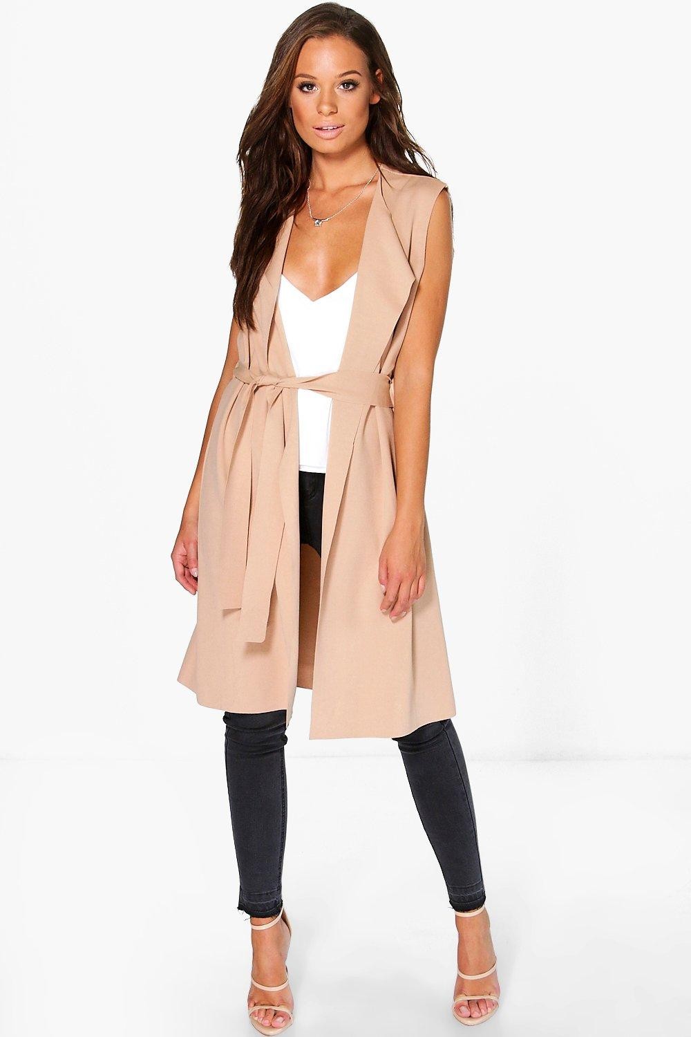 Sleeveless Belted Duster | Boohoo.com (US & CA)
