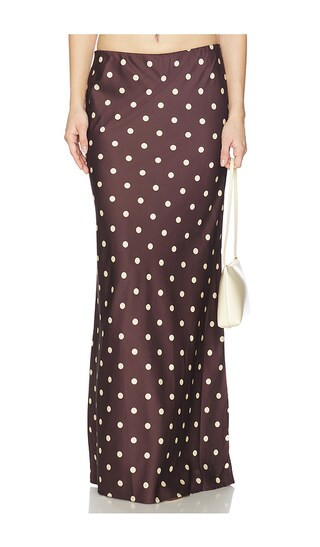 Runaway The Label Blaine Maxi Skirt in Chocolate. - size S | Revolve Clothing (Global)