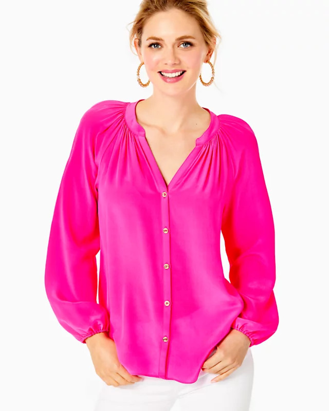 Saige Silk Top | Lilly Pulitzer