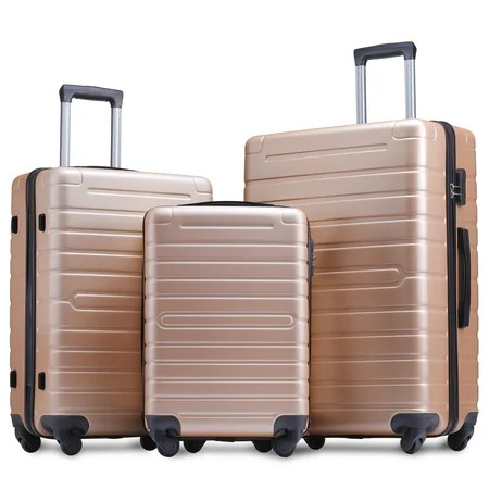 Merax - Merax 3 Piece Lightweight Spinner Luggage Set - Walmart.com | Walmart (US)