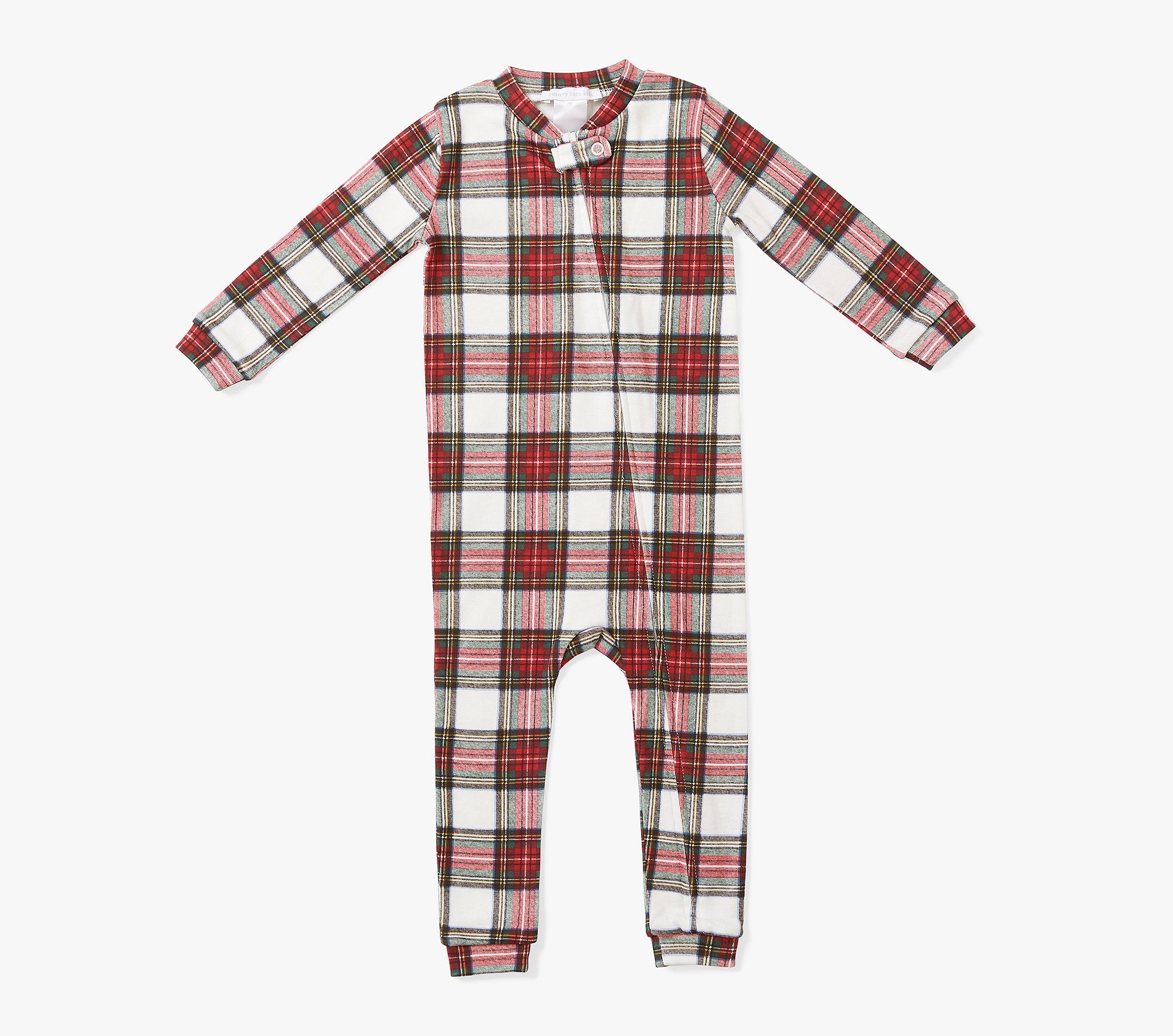 Stewart Plaid Organic Nursery Pajama | Pottery Barn Kids | Pottery Barn Kids