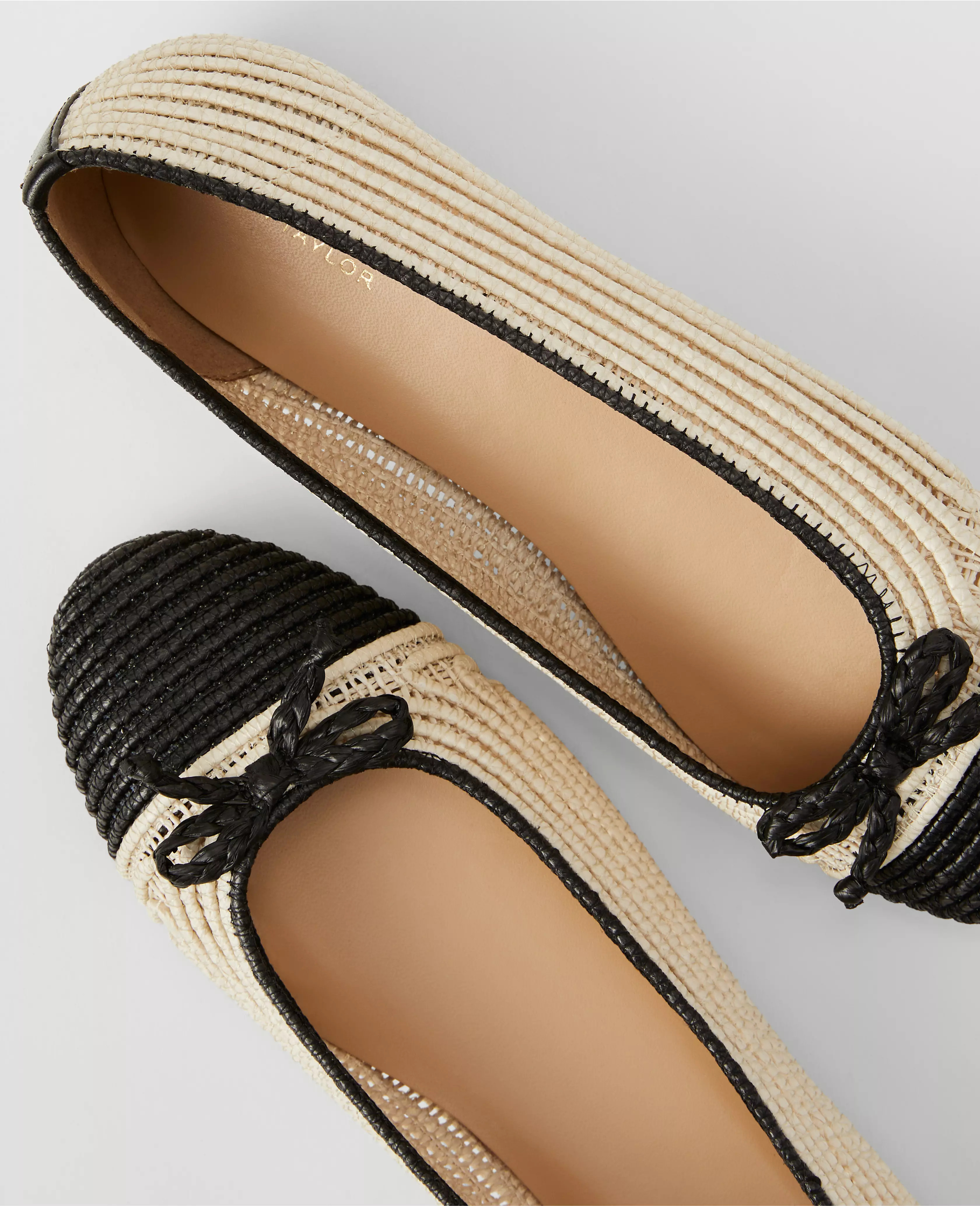 Raffia Ballet Flats | Ann Taylor